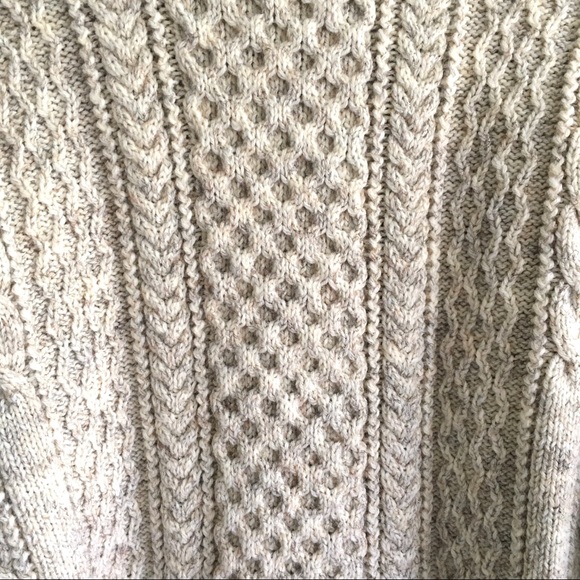 (SOLD) WOOL Chunky Knit Button Cardigan Sweater - Picture 5 of 6